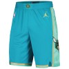 Hombre Charlotte Hornets Pantalones 2023-24 Jordan City Edition Teal Swingman